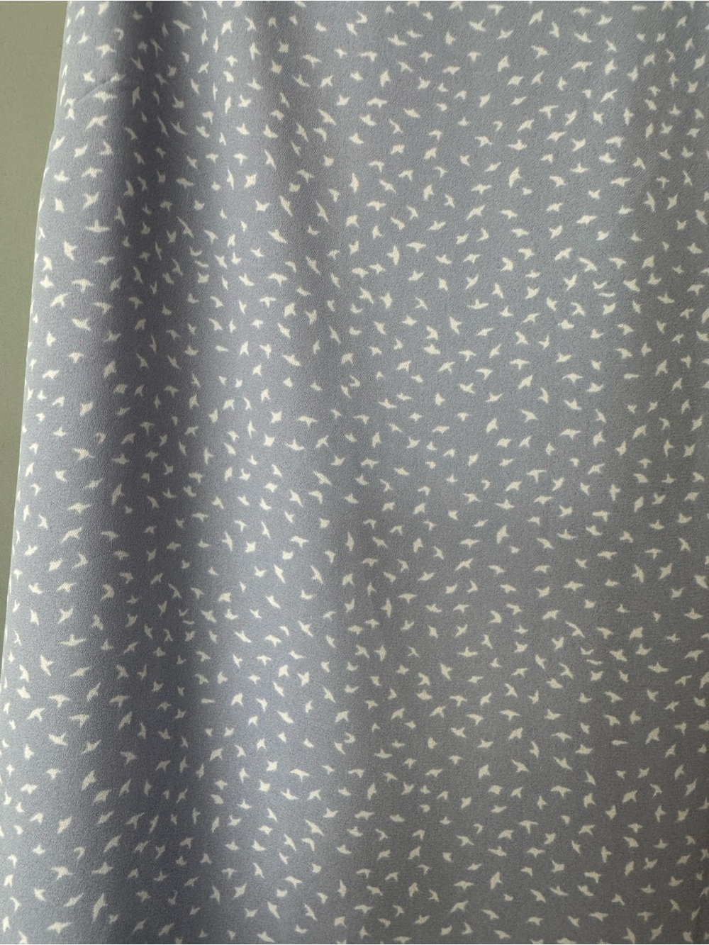 LOFT Pale Blue camisoles with White Micro Print - Picture 6 of 9